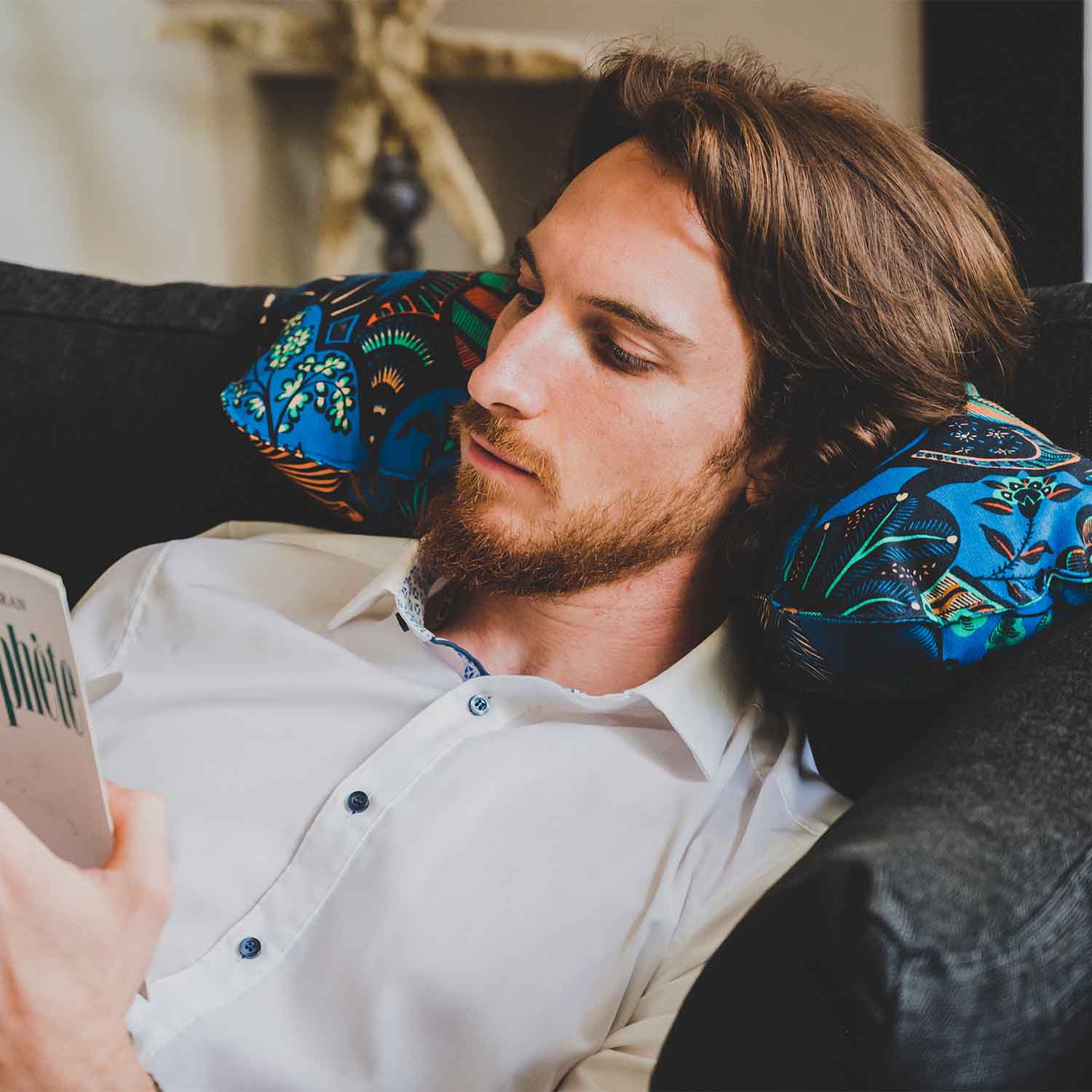 Coussin repose tête et de décoration · ƩPICUR Perséphone