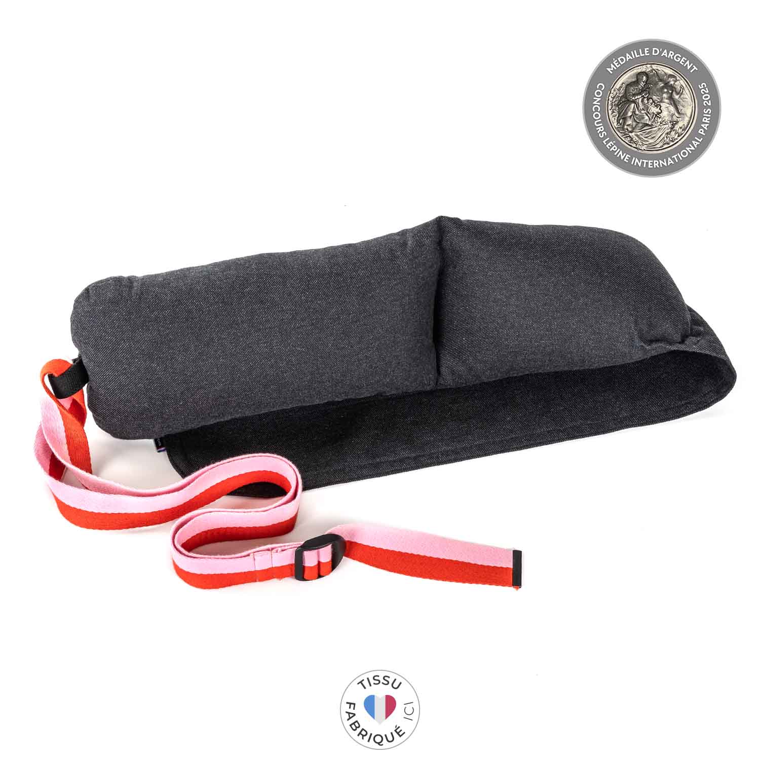 Coussin d'allaitement sangle rose et brique · DUOH!