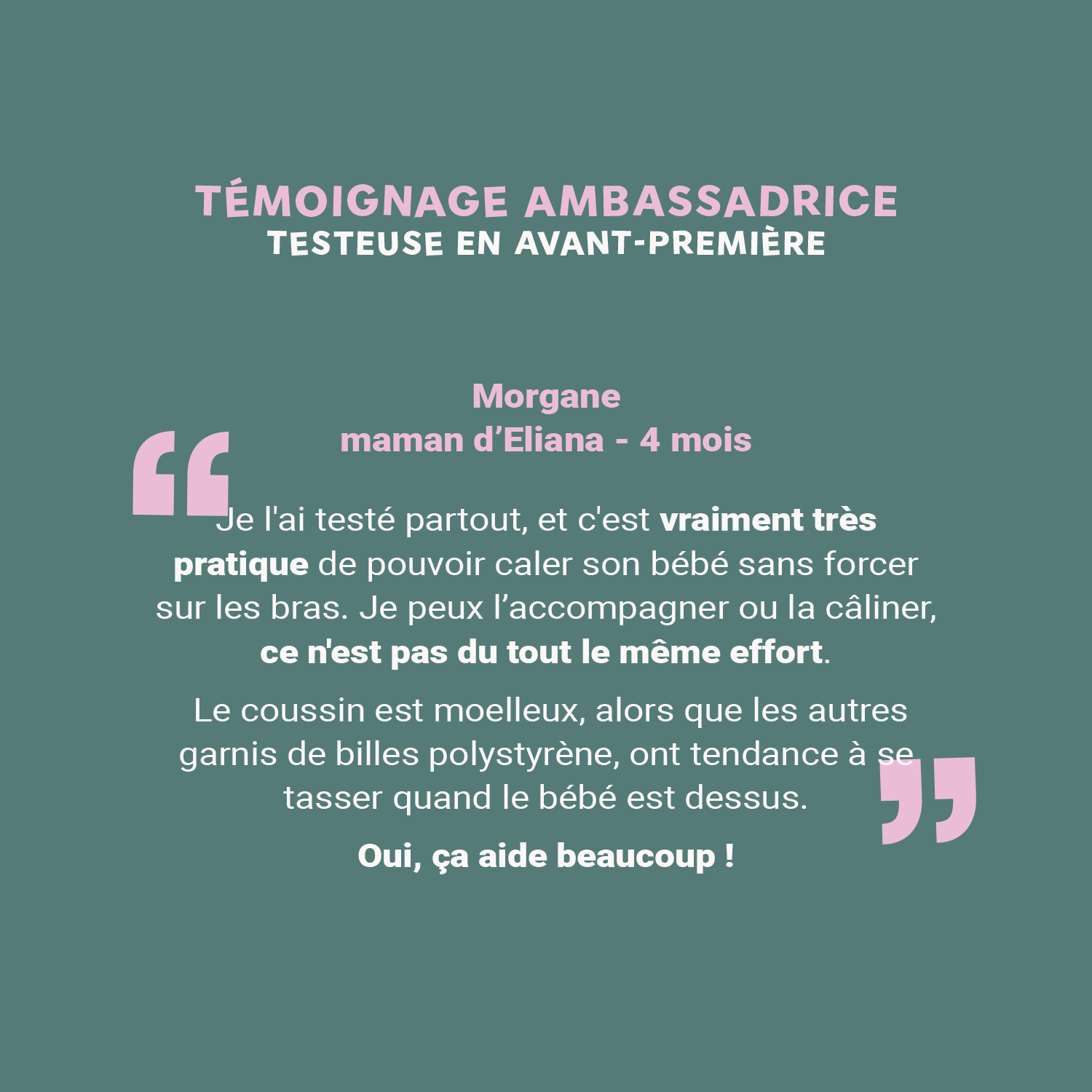 Coussin d'allaitement sangle bleu et saumon · DUOH!