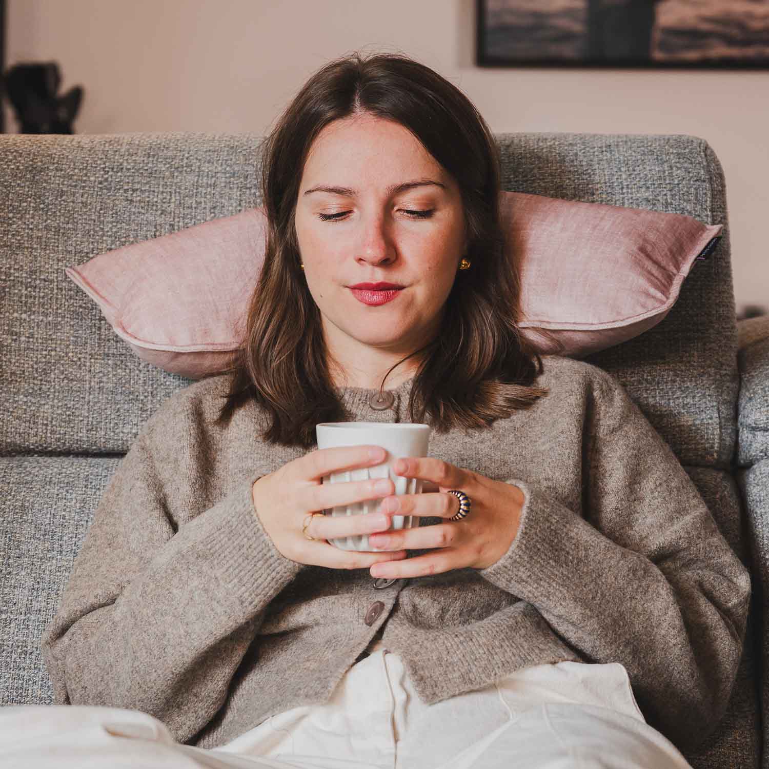 Coussin repose tête et de décoration · ƩPICUR Aphrodite (velours)