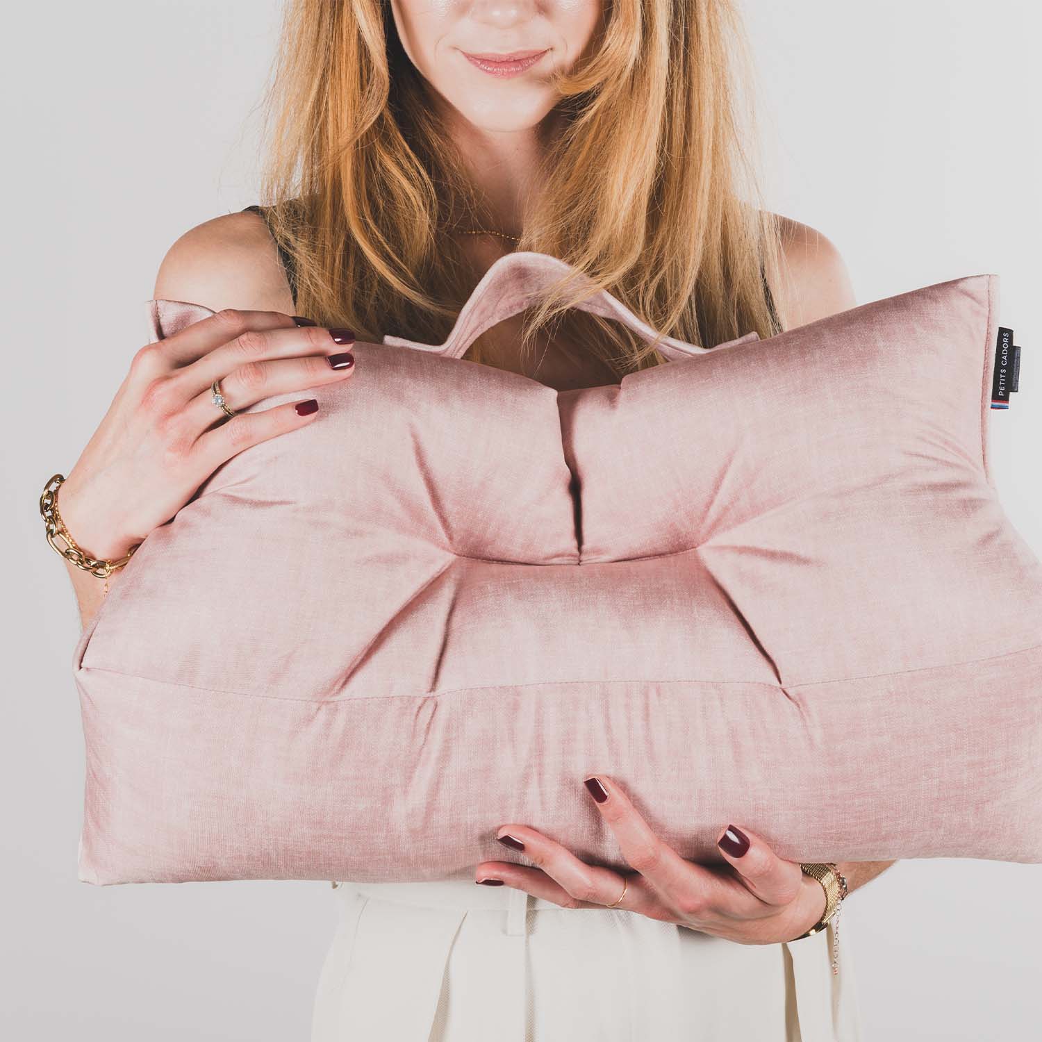 Coussin lombaire · LEANDRO Rose poudré