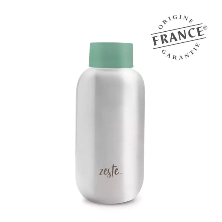 Stainless steel bottle Made In France · Sage color