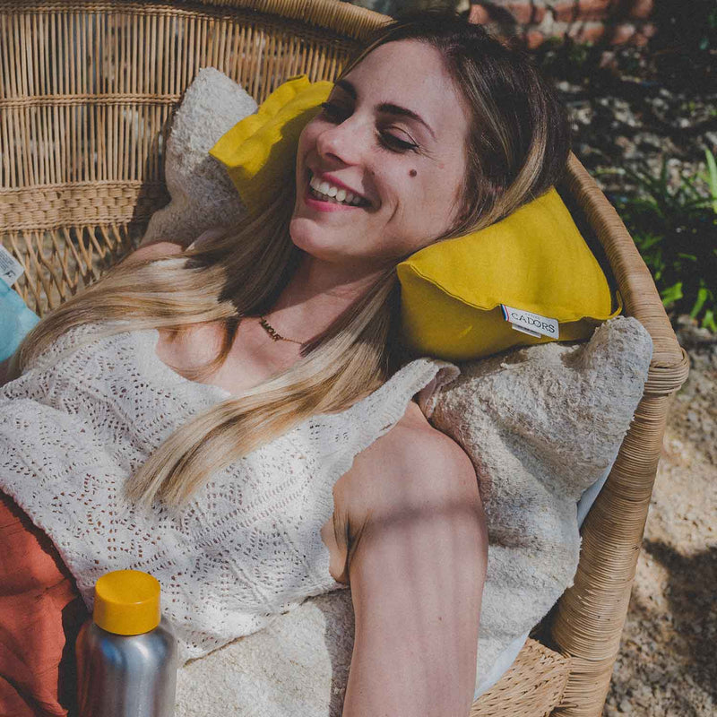 Coussin en lin lavé · SALVADOR Pollen